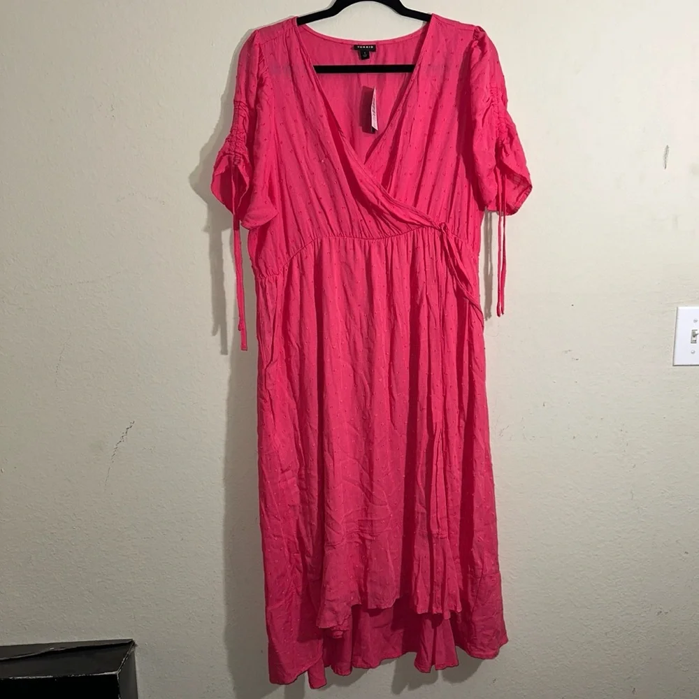 Torrid Pink Dress WITH POCKETS #134 - Picture 2 of 9